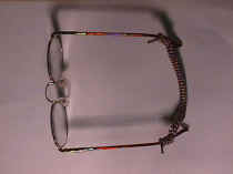 Eyeglasses with Snug-Fit attached